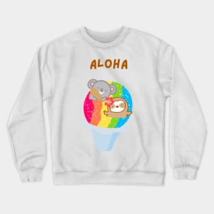 Aloha Rainbow Shave Ice Crewneck Sweatshirt